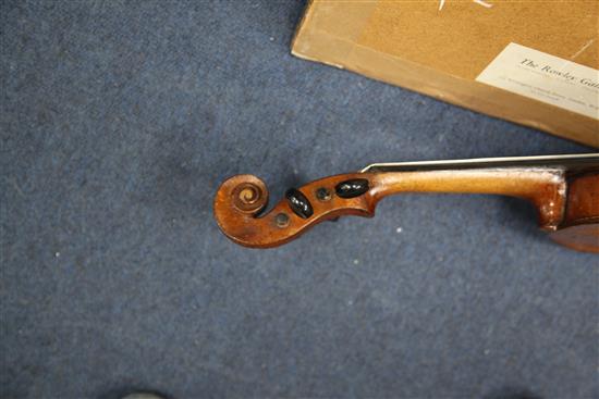 An early 19th century Mittenwald violin,